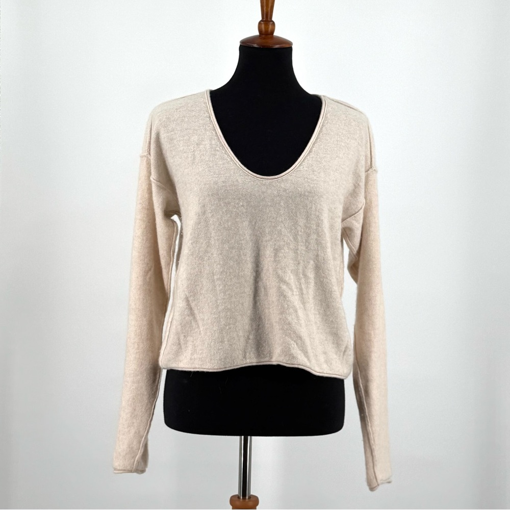 Free People Cashmere Blend Scoop Neck Soft Sweater Size S